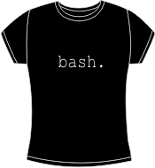 BASH: #!/bin/bash fitted t-shirt