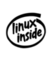 Linux Inside white sticker - Design
