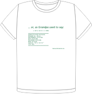 Hello World in COBOL t-shirt (FW0175)