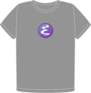 Emacs charcoal t-shirt (FW0674)