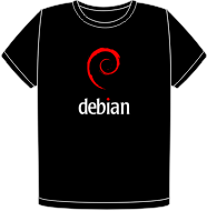 Debian t-shirt