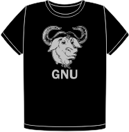 Camiseta GNU Silver
