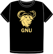 GNU Old Gold t-shirt