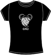 GNU Silver fitted t-shirt
