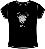 Camiseta GNU Silver entallada