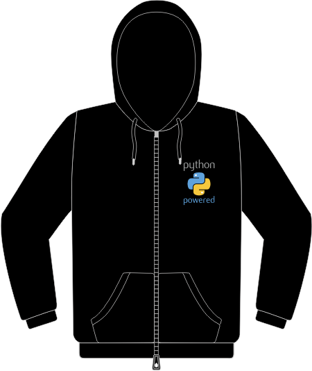 Python powered sweatshirt