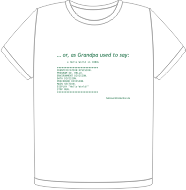 Hello World in COBOL t-shirt