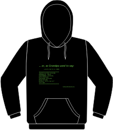 Hello World in COBOL sweatshirt