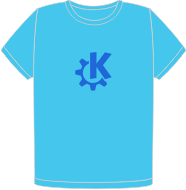 KDE Teal t-shirt