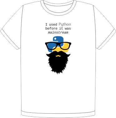 I used Python t-shirt