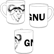 GNU mug