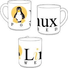 Linux Powered mug