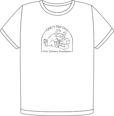 Camiseta Very Very Antique GNU is not Unix