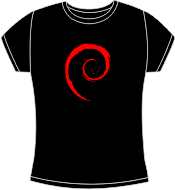 Debian fitted Spirall t-shirt