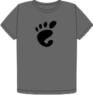 GNOME organic light t-shirt