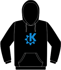 Sudadera KDE Great Logo Blue
