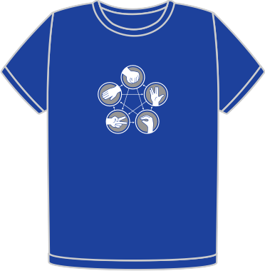 Camiseta RPSLS cobalt blue organic