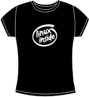 Camiseta Linux Inside II entallada