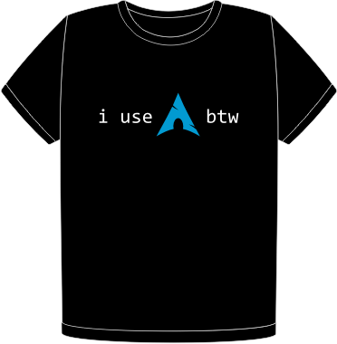 Camiseta I use Arch btw