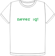 Never quit t-shirt