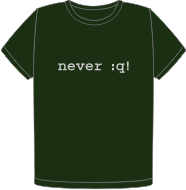 Never quit t-shirt