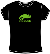 Camiseta openSUSE entallada