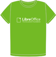 LibreOffice real green t-shirt