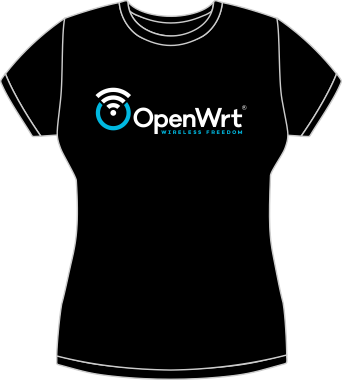 Camiseta OpenWrt entallada