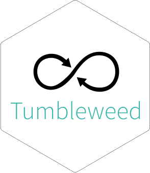 openSUSE Tumbleweed white sticker