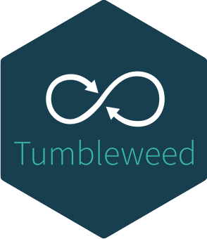 Pegatina openSUSE Tumbleweed dark