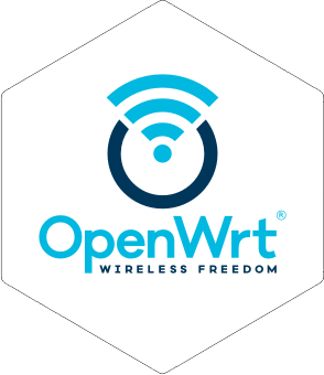 OpenWrt white sticker