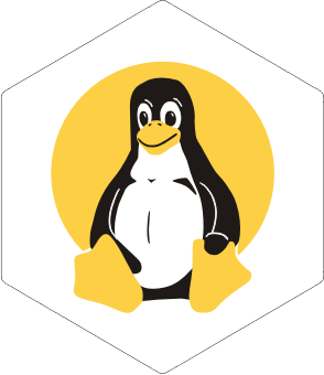 Tux white sticker