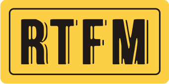 RTFM sticker