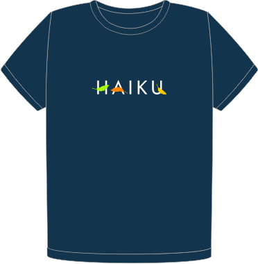 Haiku organic tight navy t-shirt