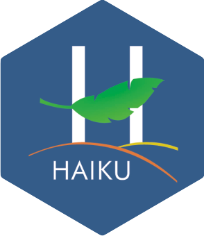 Haiku H logo sticker