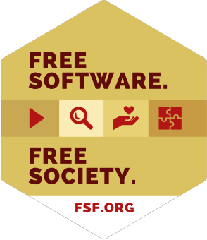 Free Software & Free Society sticker