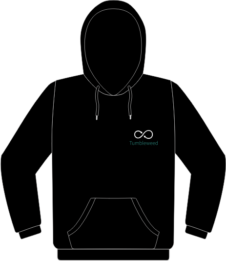 openSUSE Tumbleweed heart sweatshirt