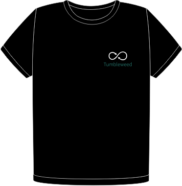 openSUSE Tumbleweed heart t-shirt