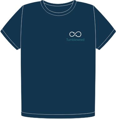openSUSE Tumbleweed organic heart t-shirt