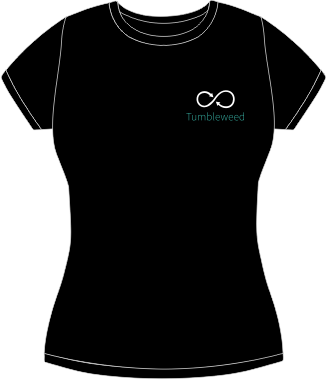 openSUSE Tumbleweed heart fitted t-shirt