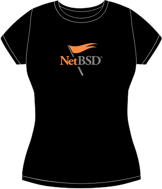 NetBSD fitted t-shirt