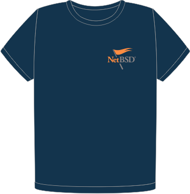 NetBSD organic heart t-shirt