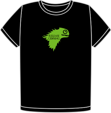 openSUSE Release is Coming green t-shirt