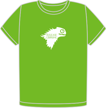 openSUSE Release is Coming white t-shirt