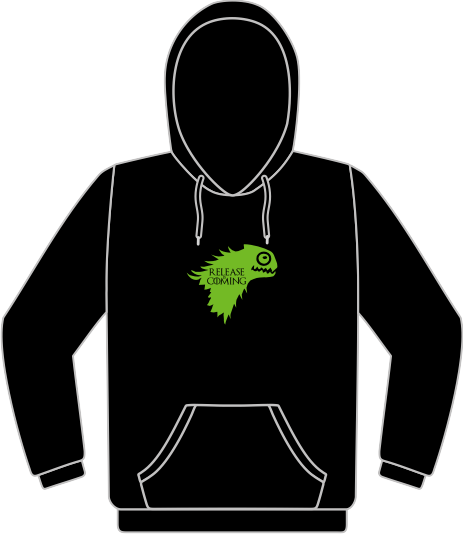 openSUSE Release is Coming green sweatshirt