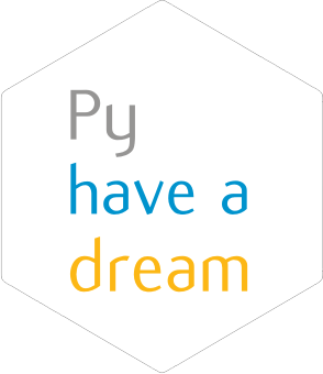 Py Have a Dream white sticker