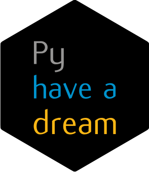 Py Have a Dream black sticker