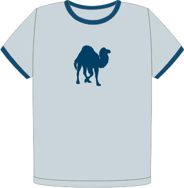 Perl Camel Ringer organic t-shirt