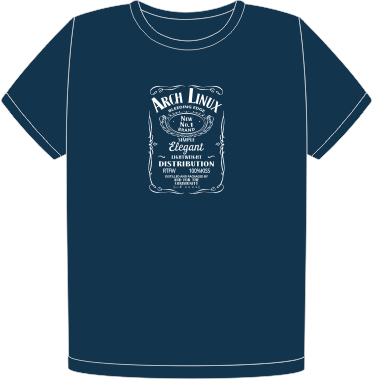 Arch Daniels navy organic t-shirt