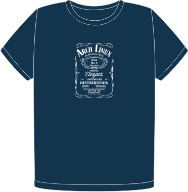 Arch Daniels organic navy t-shirt